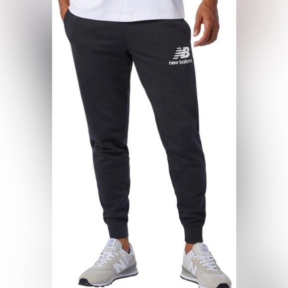 New Balance Pants New Balance Mens Nb Essentials Stacked Logo